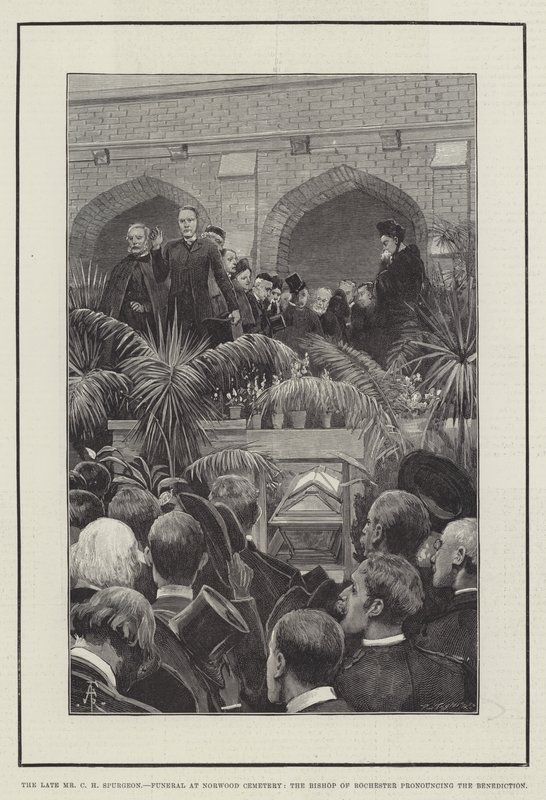 Le défunt M. C. H. Spurgeon, funérailles au cimetière de Norwood, l