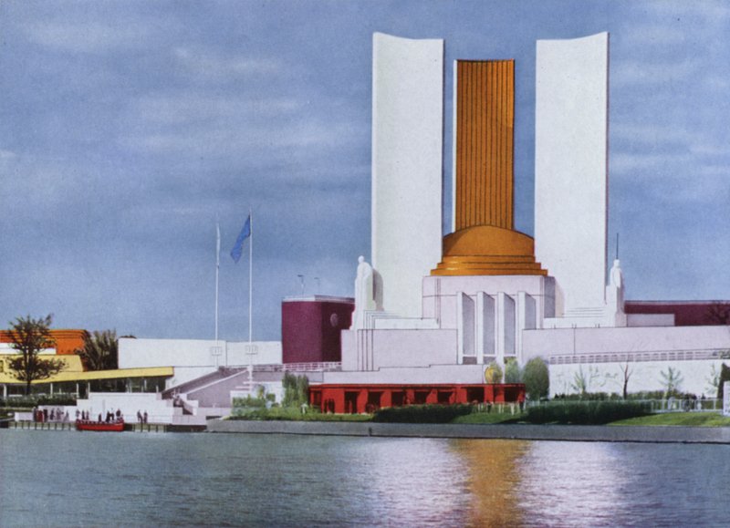 Exposition universelle de Chicago 1934 : Bâtiment du gouvernement des États-Unis - American Photographer (after)