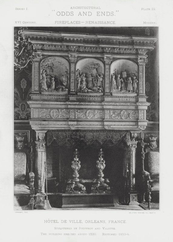 Cheminée : Hôtel de Ville, Orléans, France - American Photographer (after)