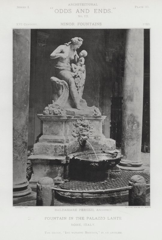 Fontaine dans le Palazzo Lante, Rome, Italie - American Photographer (after)