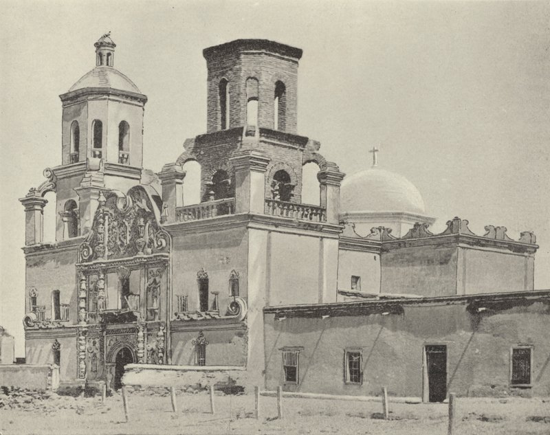 Mission San Xavier Del Bac, Arizona (photo n/b) - American Photographer (after)