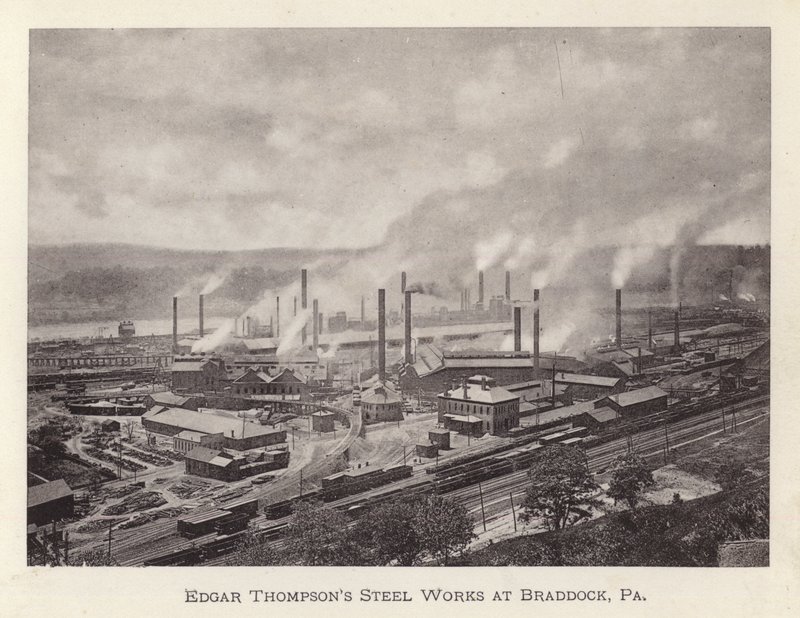 Pittsburgh : Usines sidérurgiques Edgar Thompson à Braddock, Pennsylvanie - American Photographer (after)