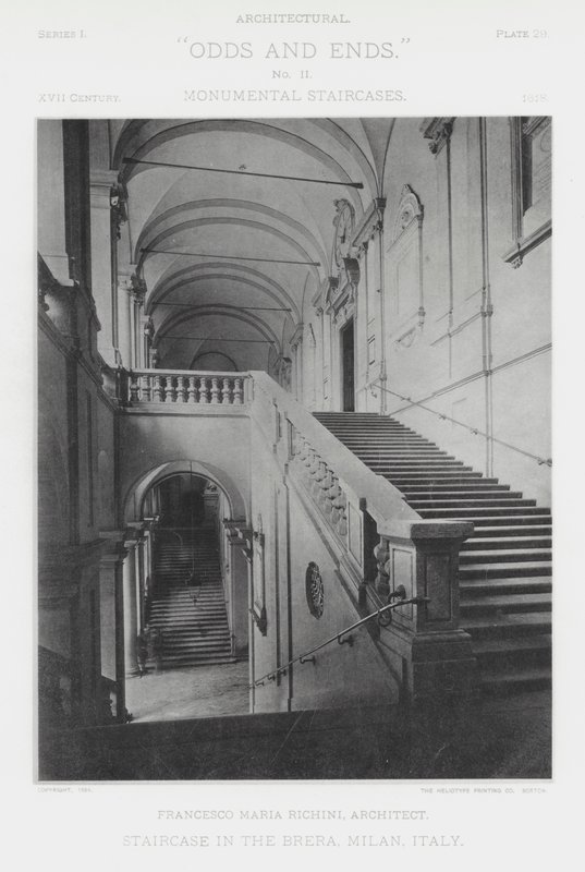 Escalier dans la Brera, Milan, Italie - American Photographer (after)