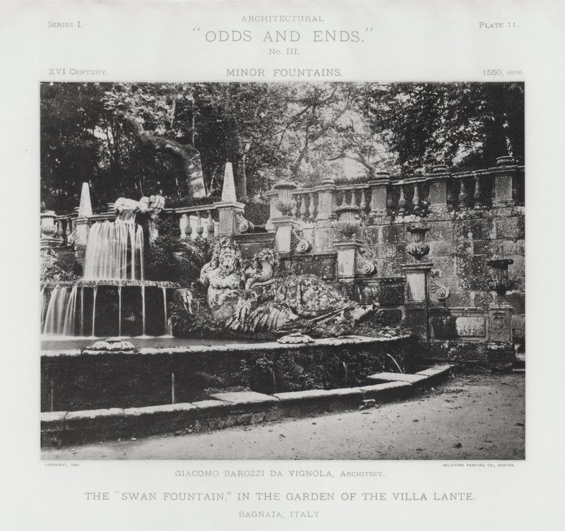 La "Fontaine du Cygne," dans le jardin de la Villa Lante, Bagnaia, Italie - American Photographer (after)