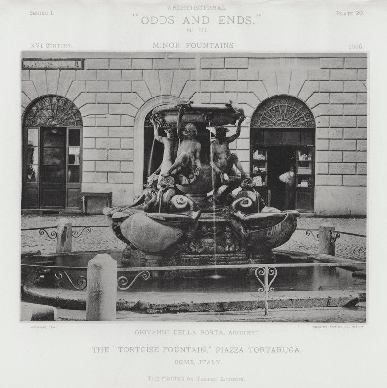 La "Fontaine de la Tortue," Piazza Tortaruga, Rome, Italie - American Photographer (after)