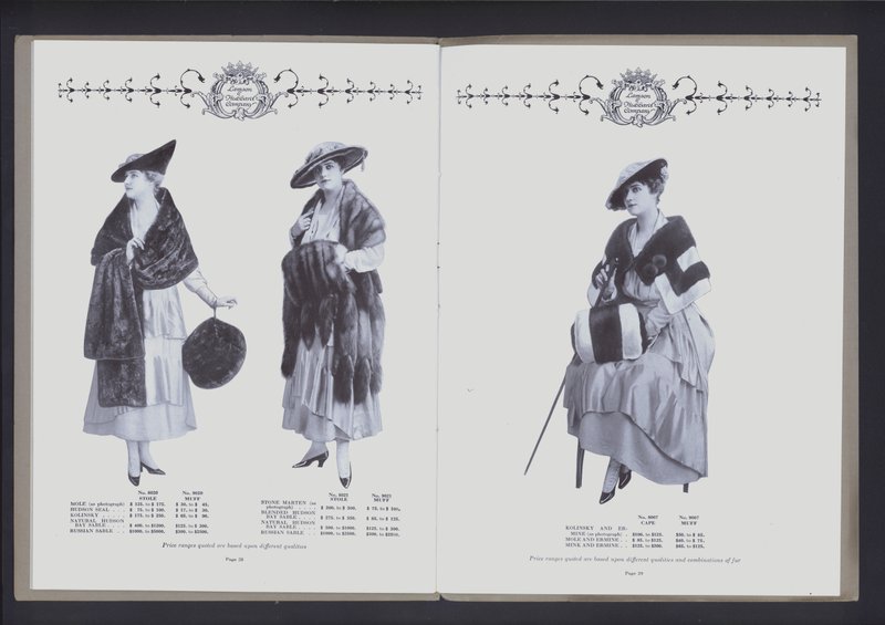 Double page du Théâtre de la mode en fourrure - American Photographer (after)
