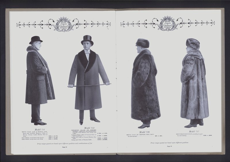 Double page du Théâtre de la mode en fourrure - American Photographer (after)