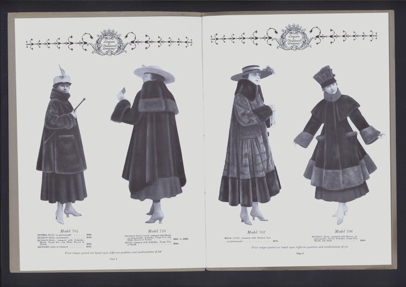 Double page du Théâtre de la mode en fourrure - American Photographer (after)
