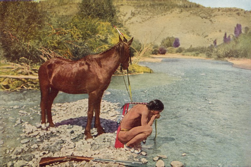 Guerrier Apache, Rio Navaho, Arizona - American Photographer