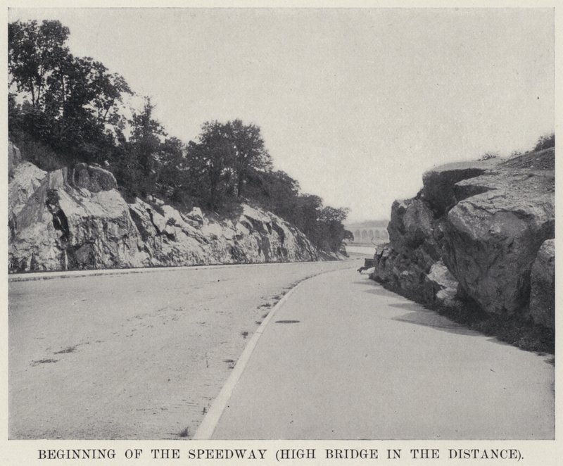 Début de la piste de vitesse, High Bridge au loin - American Photographer