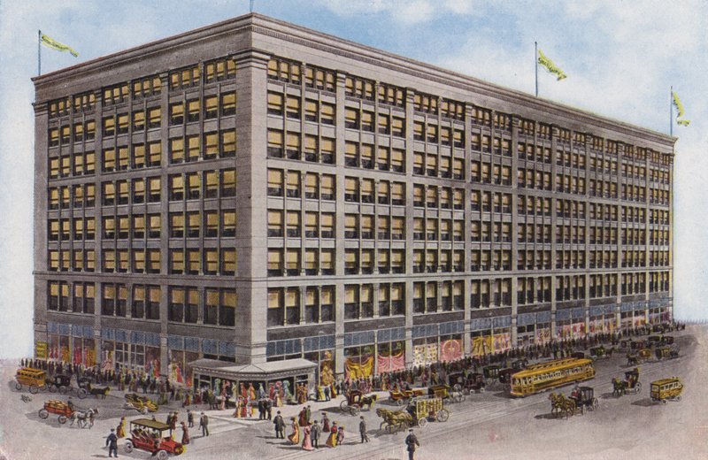Chicago : Siegel, Cooper and Co, State and Van Buren Streets (photo couleur) - American Photographer
