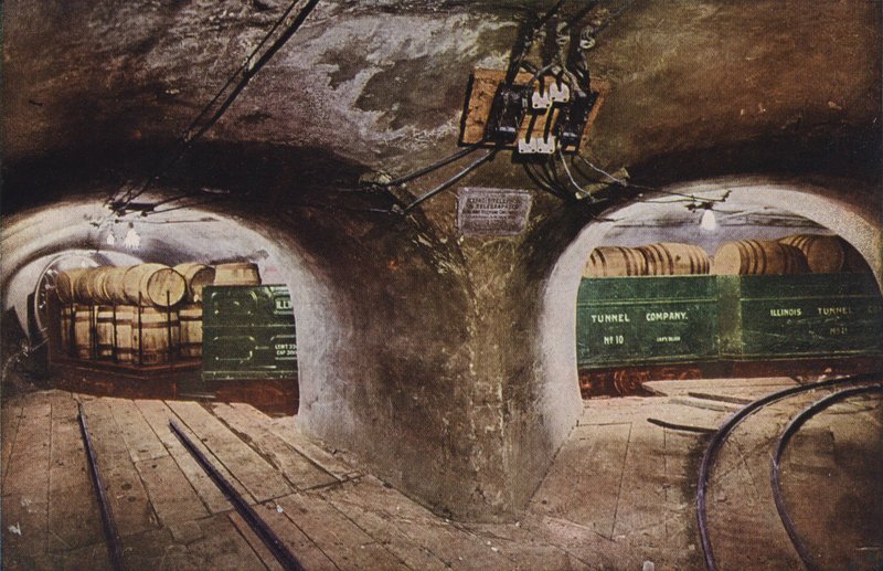 Chicago : Tunnel souterrain à l