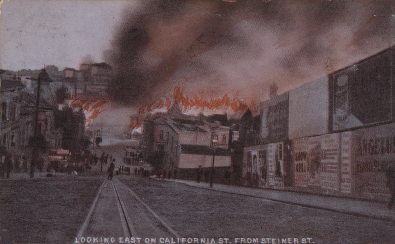 Incendies après le tremblement de terre de 1906 à San Francisco (photo couleur) - American Photographer