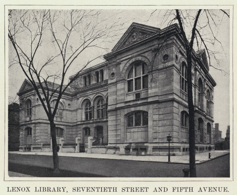 Bibliothèque Lenox, Seventieth Street et Fifth Avenue - American Photographer