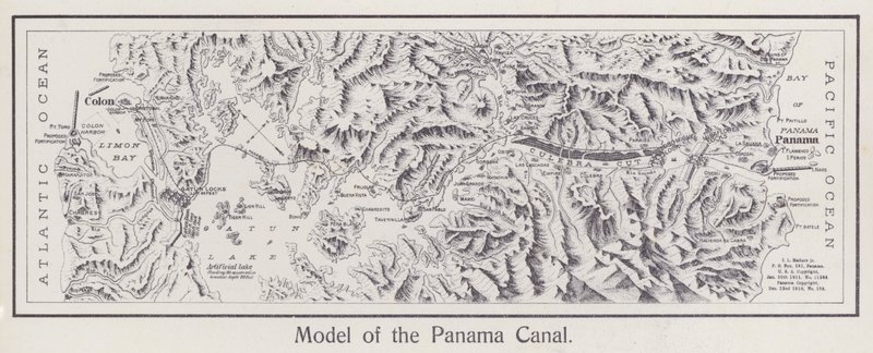 Maquette du canal de Panama (photo n/b) - American Photographer