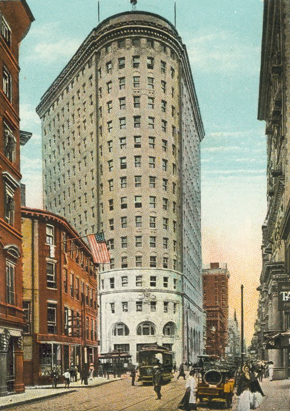 Providence, Rhode Island : Turks Head Building et Westminster Street (photo couleur) - American Photographer