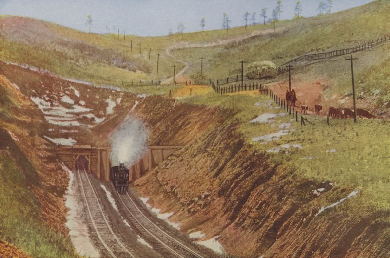 Raton Tunnel, point culminant de la Santa Fe (photo couleur) - American Photographer