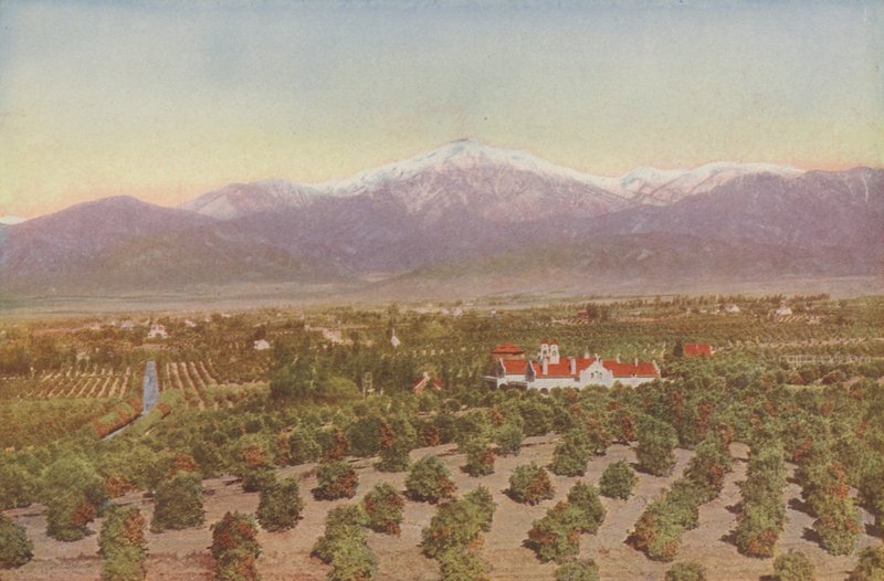 Redlands, Californie, Vue de Smiley Heights (photo colorisée) - American Photographer