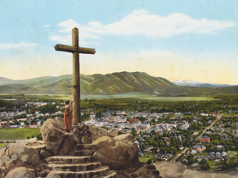 Croix de Serra, Mont Rubidoux, Riverside (photo couleur) - American Photographer
