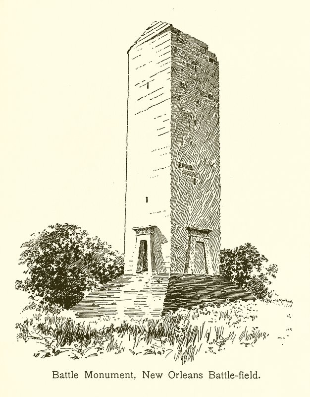 Monument de la Bataille, Champ de Bataille de la Nouvelle-Orléans - American School