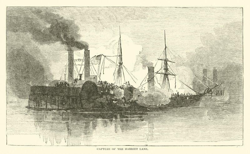 Capture du Harriet Lane, janvier 1863 - American School