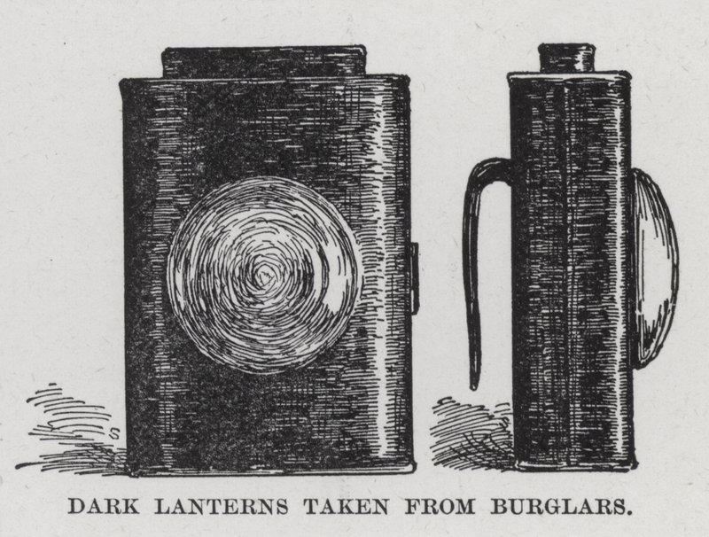Lanternes noires prises aux cambrioleurs - American School