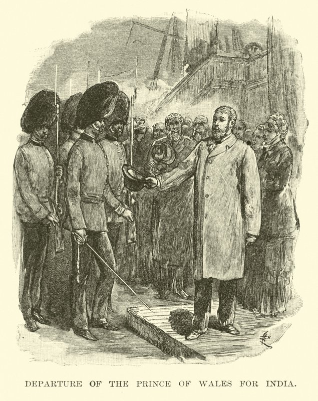 Départ du Prince de Galles pour l
