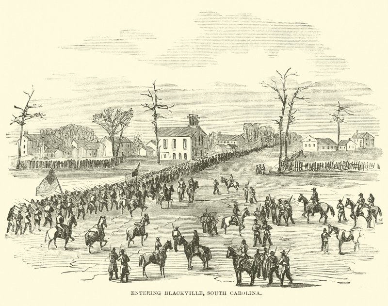 Entrée à Blackville, Caroline du Sud, janvier 1865 - American School