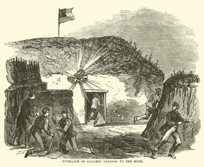 Entrée de la galerie menant à la mine, juin 1863 - American School