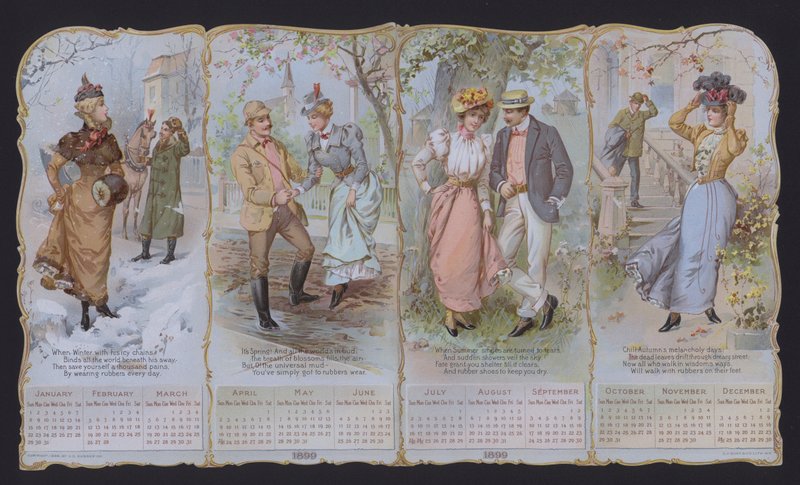 Calendrier de mode pour 1899 - American School