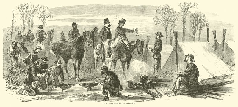 Fourrageurs retournant au camp, mars 1865 - American School