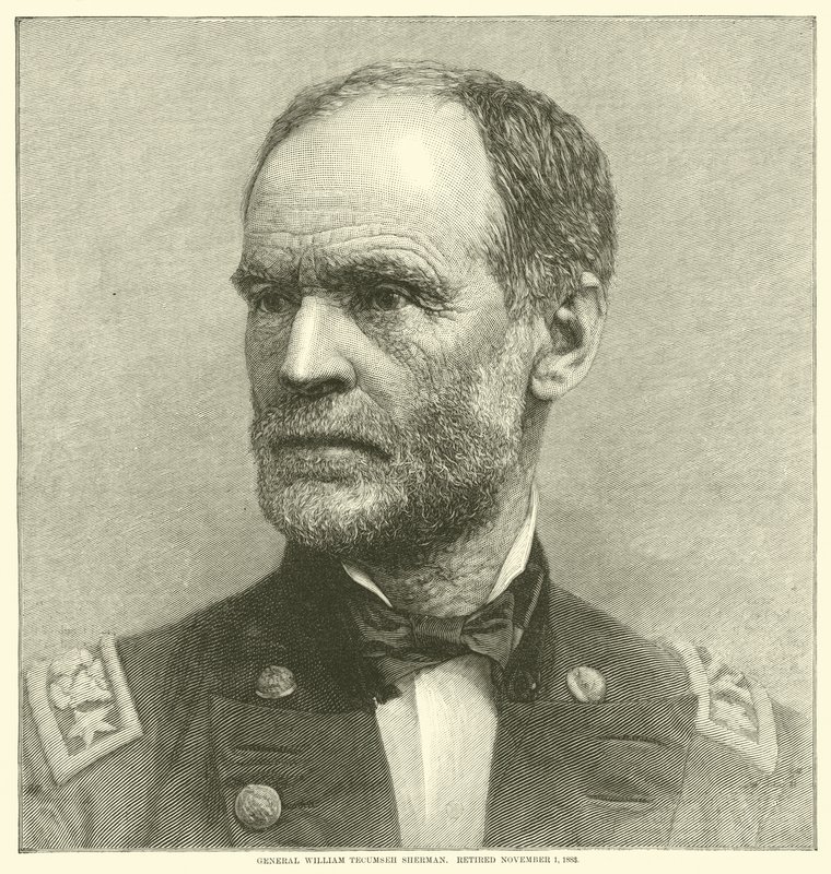 Général William Tecumseh Sherman, retraité le 1er novembre 1883, mai 1864 - American School