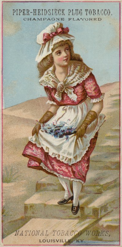 Fille descendant des marches - American School
