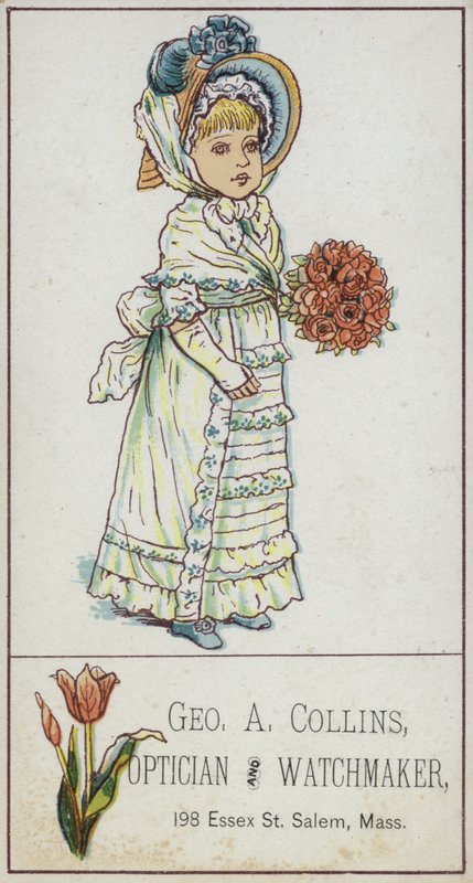 Fille portant un bouquet - American School