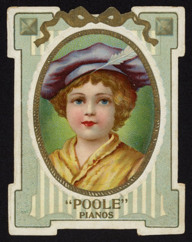 Fille portant un chapeau avec plume - American School