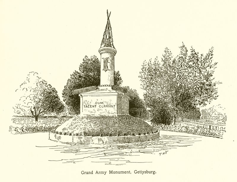 Monument de la Grande Armée, Gettysburg - American School