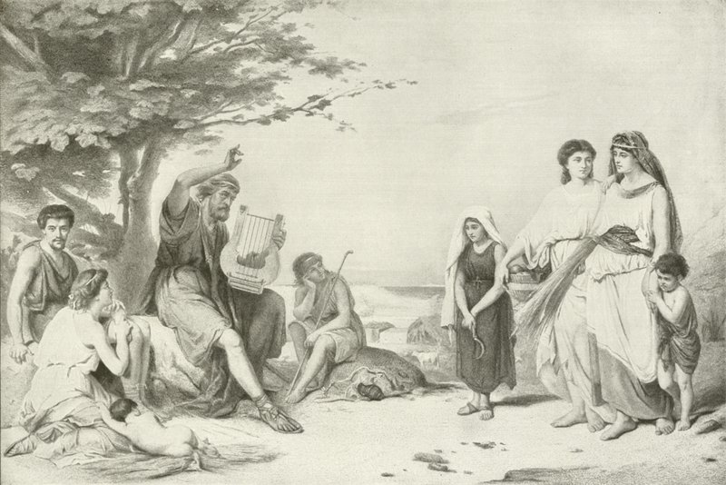 Homère récitant l