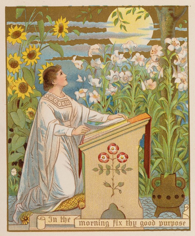 Le matin, fixe ton bon objectif (chromolitho) - American School