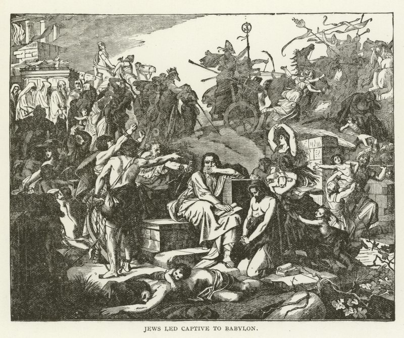 Juifs emmenés captifs à Babylone - American School