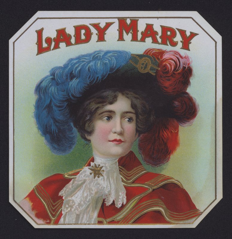 Lady Mary, étiquette de cigare - American School