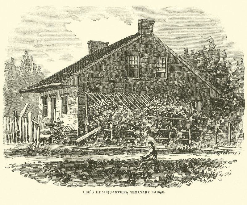 Quartier général de Lee, Seminary Ridge, juillet 1863 - American School