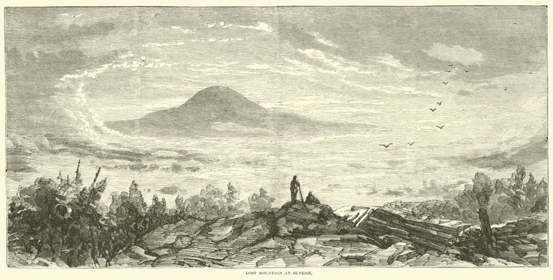 Lost Mountain au lever du soleil, juin 1864 - American School