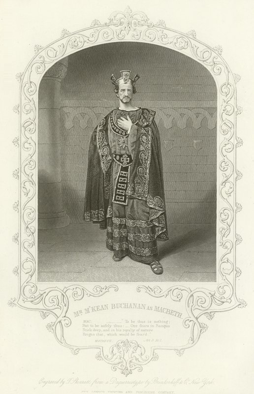 M. MKean Buchanan comme Macbeth, Acte III, scène i - American School