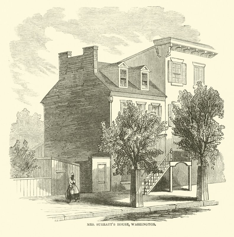 Maison de Mme Surratt, Washington, avril 1865 - American School