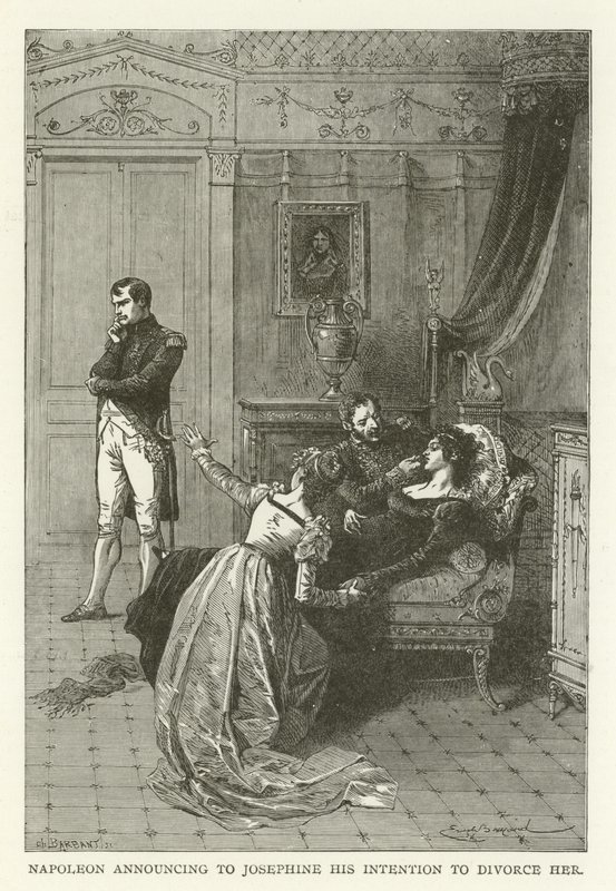 Napoléon annonçant à Joséphine son intention de la divorcer - American School