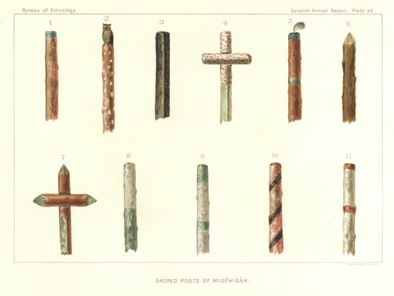 Poteaux sacrés de Midewigan - American School