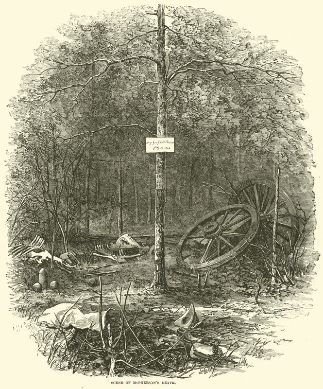 Lieu de la mort de McPherson, juillet 1864 - American School