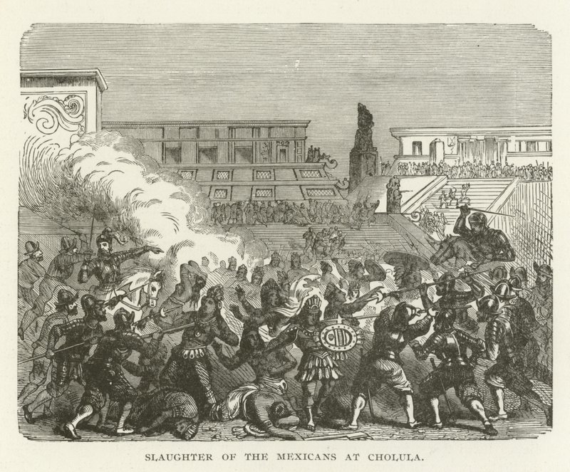 Massacre des Mexicains à Cholula - American School