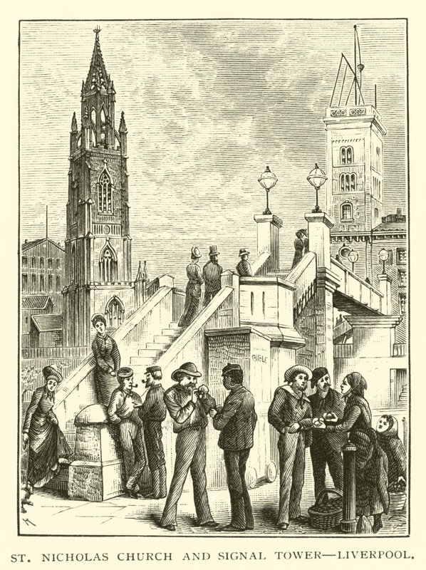 Église Saint-Nicolas et tour de signalisation, Liverpool - American School