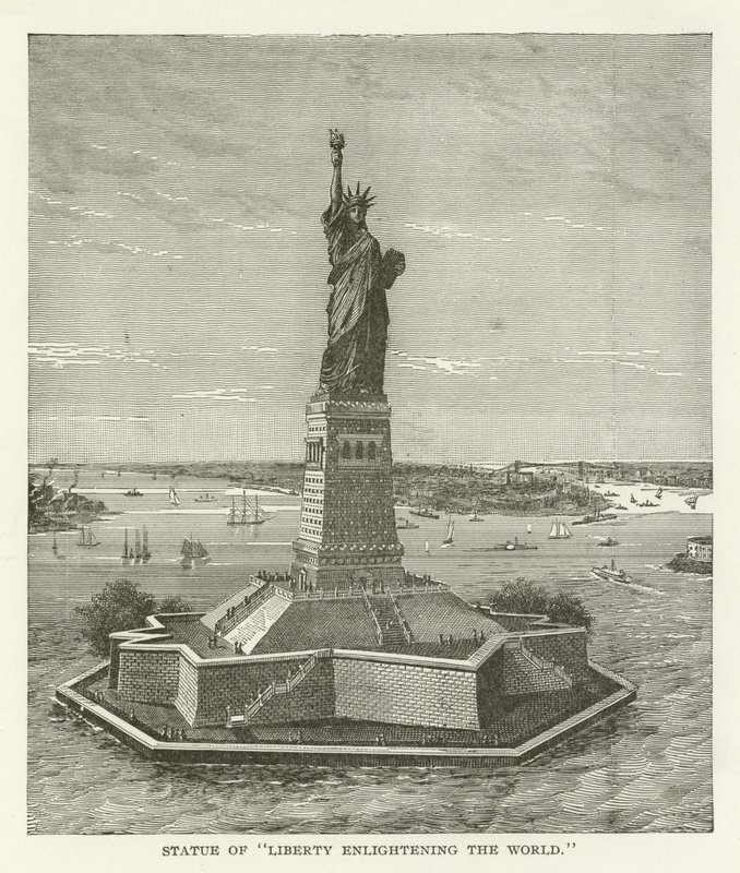 Statue de la Liberté éclairant le monde - American School